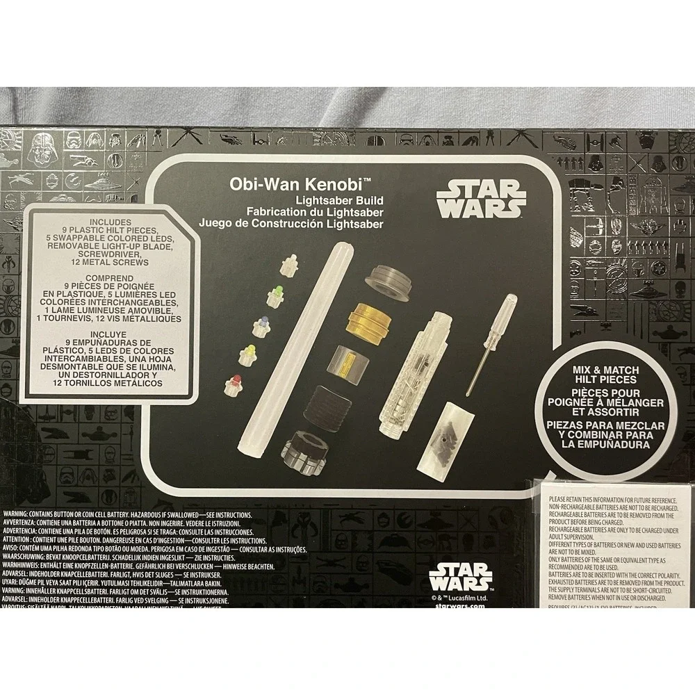 NEW Disney Star Wars Obi-Wan Kenobi LIGHTSABER BUILD Mix & Match Hilt‎ 5 Colors